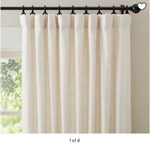 Pottery Barn Emery Linen Blackout Curtains